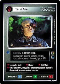 2001 Decipher Star Trek The Borg #57 Four of Nine  (Personnel Borg) Front