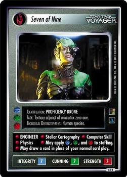 2001 Decipher Star Trek The Borg #61 Seven of Nine  (Personnel Borg) Front
