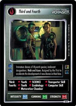 2001 Decipher Star Trek The Borg #64 Third and Fourth  (Personnel Borg) Front