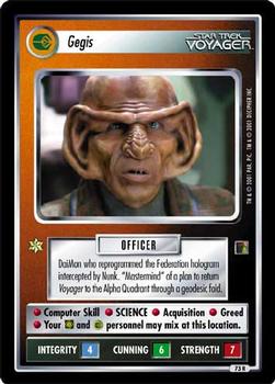 2001 Decipher Star Trek The Borg #73 Gegis (Personnel Ferengi) Front