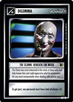 2001 Decipher Star Trek The Borg #7 The Clown: Beneath the Mask  (Dilemma) Front