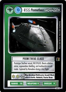 2001 Decipher Star Trek The Borg #124 U.S.S. Prometheus (Ship Romulan) Front