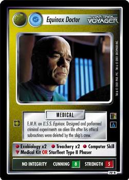 2001 Decipher Star Trek The Borg #70 Equinox Doctor (Personnel Non-Aligned) Front