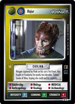 2001 Decipher Star Trek The Borg #80 Hajur (Personnel Non-Aligned) Front