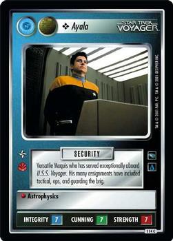 2001 Decipher Star Trek Voyager #114 Ayala Front