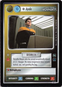 2001 Decipher Star Trek Voyager #114* Ayala Front