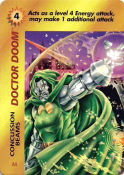 1995 Fleer Marvel Overpower #NNO Dr. Doom - Concussion Beams Front