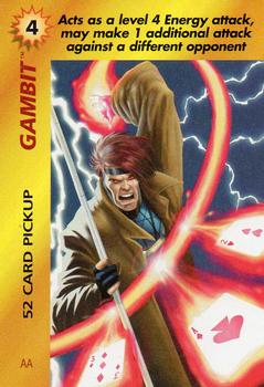 1995 Fleer Marvel Overpower #NNO Gambit - 52 Card Pickup Front