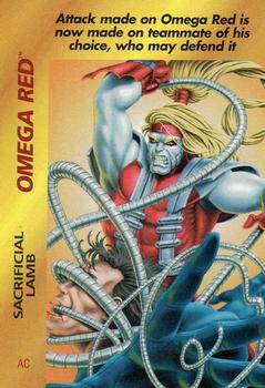 1995 Fleer Marvel Overpower #NNO Omega Red - Sacrificial Lamb Front