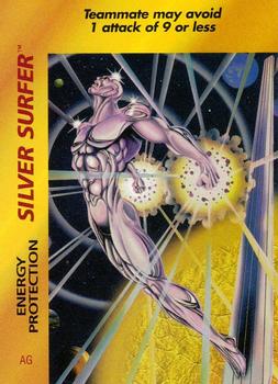 1995 Fleer Marvel Overpower #NNO Silver Surfer - Energy Protection Front