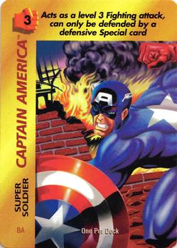 1995 Fleer Marvel Overpower #NNO Captain America (Super Soldier) Front