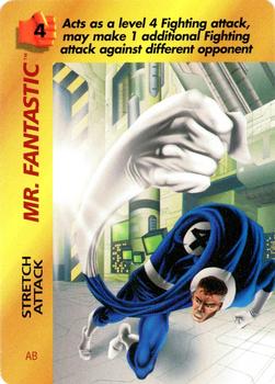 1995 Fleer Marvel Overpower #NNO Mr. Fantastic - Stretch Attack Front