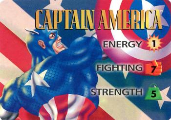 1995 Fleer Marvel Overpower #NNO Captain America - Captain America Front