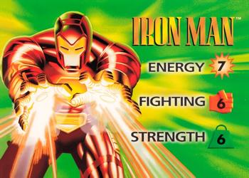 1995 Fleer Marvel Overpower #NNO Iron Man - Iron Man Front