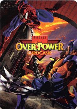 1995 Fleer Marvel Overpower #NNO Thing, Mr. Fantastic, HumTeamwork (Str 8 to use) Back