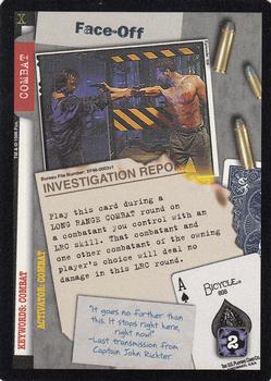 1996 US Playing Card Co. The X Files CCG #003 Face-Off Front
