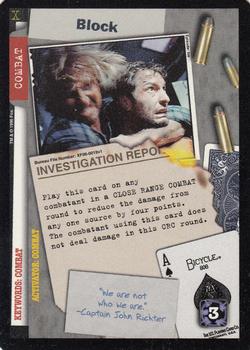 1996 US Playing Card Co. The X Files CCG #019 Block Front