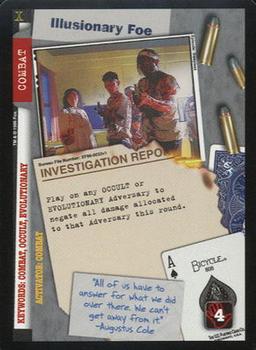 1996 US Playing Card Co. The X Files CCG #033 Illusionary Foe Front