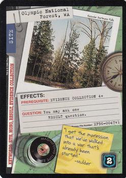 1996 US Playing Card Co. The X Files CCG #047 Olympic National Forest, WA Front