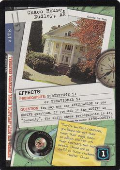 1996 US Playing Card Co. The X Files CCG #062 Chaco House, Dudley, AR Front