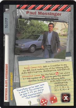 1996 US Playing Card Co. The X Files CCG #100 Paul Mossinger Front