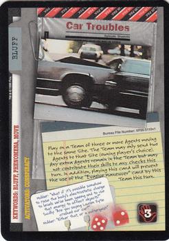 1996 US Playing Card Co. The X Files CCG #110 Car Troubles Front
