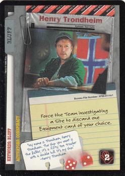 1996 US Playing Card Co. The X Files CCG #114 Henry Trondheim Front