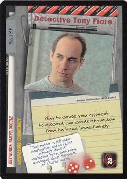 1996 US Playing Card Co. The X Files CCG #118 Detective Tony Fiore Front