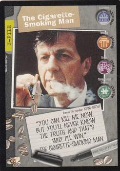 1996 US Playing Card Co. The X Files CCG #121 The Cigarette-Smoking Man Front