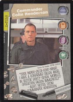 1996 US Playing Card Co. The X Files CCG #140 Commander Colin Henderson Front