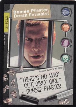 1996 US Playing Card Co. The X Files CCG #151 Donnie Pfaster, Death Fetishist Front