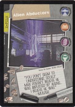 1996 US Playing Card Co. The X Files CCG #153 Alien Abductors Front