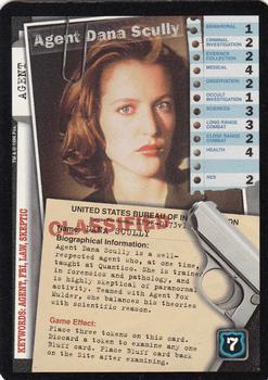 1996 US Playing Card Co. The X Files CCG #173 Agent Dana Scully Front
