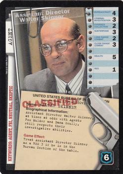 1996 US Playing Card Co. The X Files CCG #180 Assistant Director Walter Skinner Front
