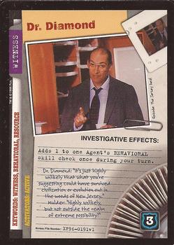 1996 US Playing Card Co. The X Files CCG #191 Dr. Diamond Front