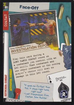 1997 US Playing Card The X Files CCG Ver. 2 #003 Face-Off Front