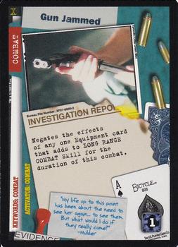 1997 US Playing Card The X Files CCG Ver. 2 #009 Gun Jammed Front