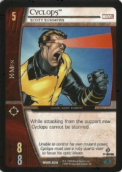 2004 Upper Deck Entertainment Marvel Vs. System Origins #MOR-006 Cyclops: Scott Summers (Andy Kubert) Front