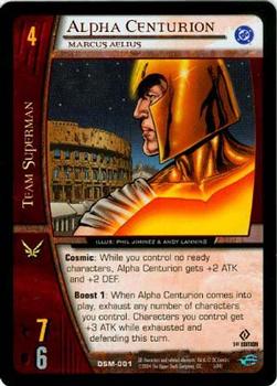 2004 Upper Deck Entertainment DC VS System Superman: Man of Steel #DSM-001 Alpha Centurion, Marcus Aelius Front