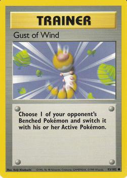 1999 Pokemon Base Set #93/102 Gust of Wind Front