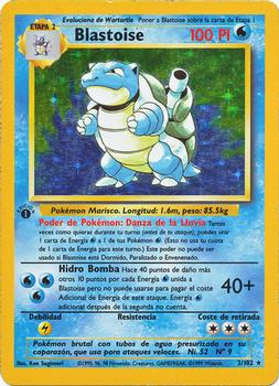 1999 Pokemon Spanish #2/102 Blastoise Front