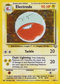 1999 Pokemon Jungle #2/64 Electrode Front