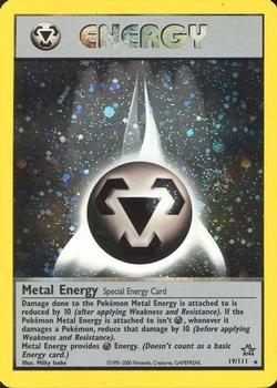 2000 Pokemon Neo Genesis #19/111 Metal Energy Front