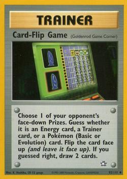 2000 Pokemon Neo Genesis #92/111 Card-Flip Game Front