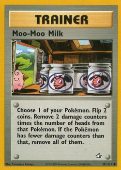2000 Pokemon Neo Genesis #101/111 Moo-Moo Milk Front