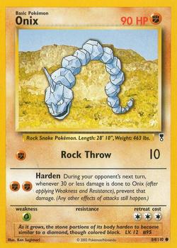 2002 Pokemon Legendary Collection #84/110 Onix Front
