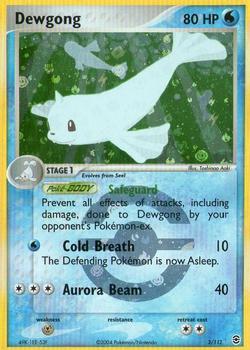 2004 Pokemon EX FireRed & LeafGreen #3/112 Dewgong Front
