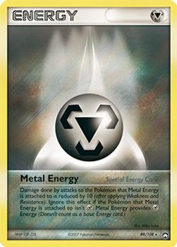 2007 Pokemon EX Power Keepers #88/108 Metal Energy Front