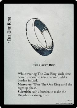 2007 Decipher Lord of the Rings CCG: Age's End #19P1 The One Ring, The Great Ring Front