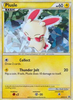 2010 Pokemon HGSS Black Star Promos #HGSS16 Plusle Front